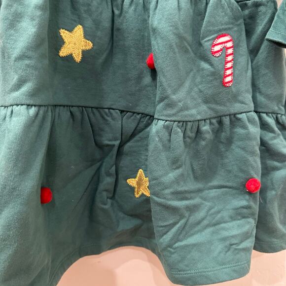 John Lewis Green Christmas Tree Dress - Picture 5 of 11